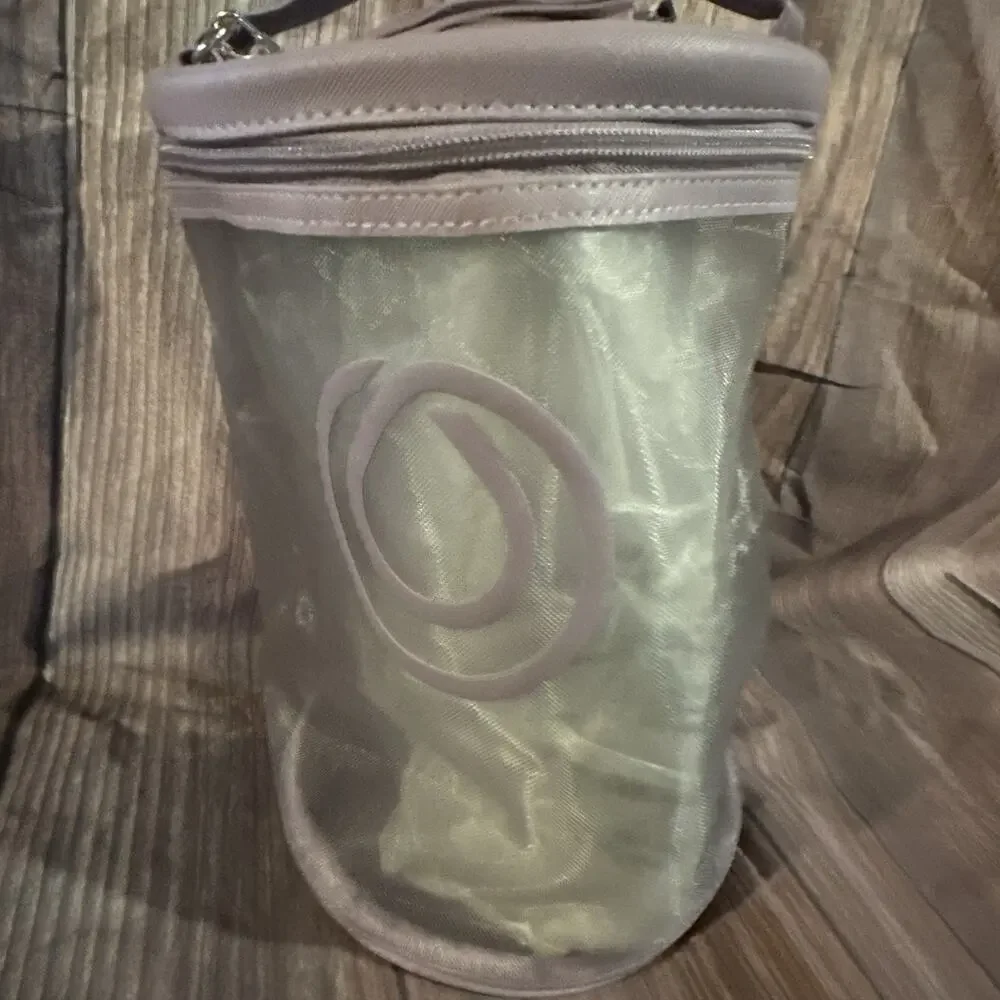 Monat Purple Mesh Travel Toiletries, Hot Tools, Cosmetic Bag